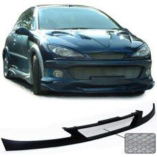 Grill / Frontgrill Peugeot 206 Schwarz