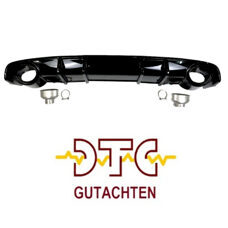 Diffusor A Look Blackline mit DTC CH-Gutachten Schwarz Glanz Audi A4 S-Line S4 B9 8W