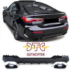 Diffusor M440i Auspuffblenden Endrohre Schwarz Glanz BMW 4er G22 Coupe G23 Cabrio + DTC CH-Gutachten