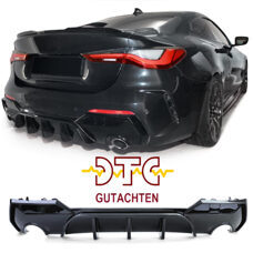 Diffusor P-Typ Schwarz Glanz BMW 4er G22 Coupe G23 Cabrio M-Paket + DTC CH-Gutachten Heckdiffuser
