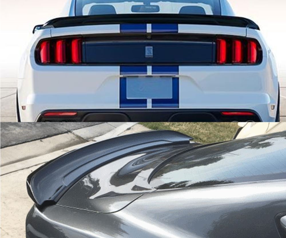 Heckspoiler Track Pack Style Schwarz Glanz Hecklippe Ford Mustang 2015-2020  V6 V8 Ecoboost