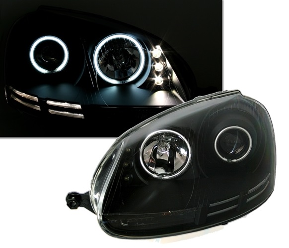 LED Scheinwerfer VW Golf 5 V Schwarz