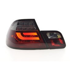Rückleuchten E46 LED LightBar Rot/Schwarz BMW Coupe
