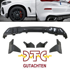 Diffusor + Flaps Carbon Look Performance BMW X5 G05 M-Paket Heckdiffusor Front Splitter DTC-Gutachten