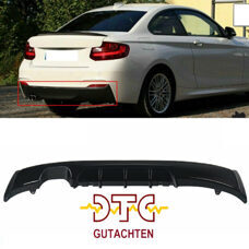Diffusor 2-Rohr Schwarz Glanz mit DTC CH-Gutachten Performance BMW 2er F22 F23 220i 225i