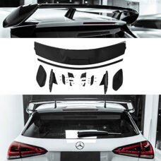 Dachspoiler AMG Lackiert Schwarz Glanz Mercedes A-Klasse W177 Dachflügel
