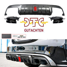 Diffusor BB-Type Carbon Optik DTC Gutachten Mercedes C-Klasse W205 S205 C43 C63 C63s AMG