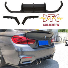 Diffusor VRS-Type MIT DTC CH-Gutachten Schwarz Glanz BMW M4 F82 F83 M3 F80 Heckdiffuser