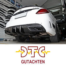 Heckdiffusor DTM Carbon mit DTC CH-Gutachten Mercedes W205 C63 C63S S205 AMG