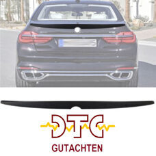 Heckspoiler A-Typ mit DTC CH-Gutachten Schwarz Glanz Lackiert BMW 7er G11 G12 740d 750i M760i Hecklippe