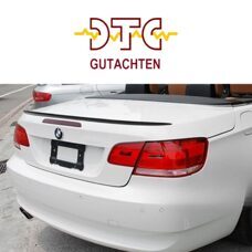 Heckspoiler M-Typ mit DTC CH-Gutachten Schwarz Glanz BMW E93 3er Cabrio M3