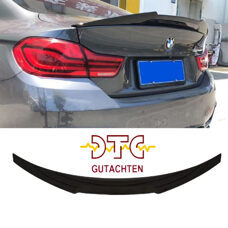 Heckspoiler V-Type Schwarz Glanz Performance BMW M4 F82 Coupe Hecklippe + DTC-Gutachten