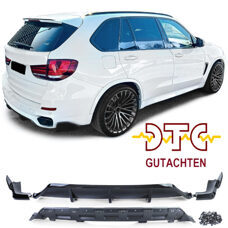 Diffusor C-Typ Schwarz Glanz Heckdiffuser BMW X5 F15 M-Paket + DTC CH-Gutachten