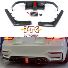 Diffusor VRS-Type DTC CH-GUTACHTEN mit LED Beleuchtung Carbon Look BMW M4 F82 F83 M3 F80 Heckdiffuser