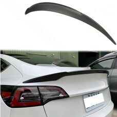 Heckspoiler V-Typ Carbon Matt Tesla Model 3 Tuning Hecklippe