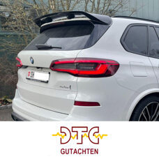 Dachspoiler Schwarz Glanz BMW X5 G05 Heckspoiler Flügel + DTC CH-Gutachten