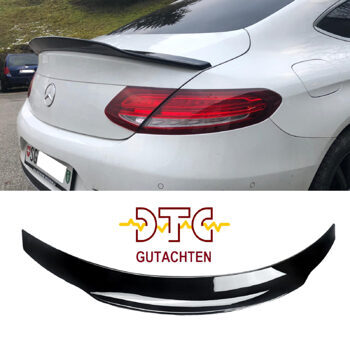 Heckspoiler PSM Schwarz Glanz DTC-Gutachten Mercedes C-Klasse C205 Coupe C63 C63S C43 AMG
