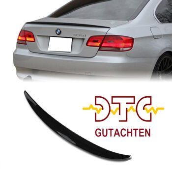 Heckspoiler P-Type MIT DTC CH-Gutachten Schwarz Glanz BMW E92 Coupe Performance Hecklippe